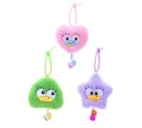Porte-clés en peluche monstre aux gros yeux 10 cm