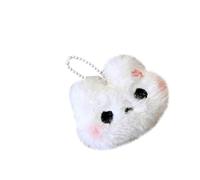 Porte-clés en peluche Ornement Décoration Sac à dos Charm Jouet en peluche douce Cadeau pour ami et famille Porte-clés douillet pour les étudiants, a, taille unique