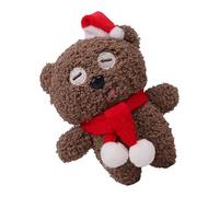 Porte-clés En Peluche Ours Ca P De Nuit De Noël, Avec Un Design Mignon Et Festif, 14x11 Cm, Porte-clés Ours De Noël, Breloque De Sac À Dos Animal, PEn Métal Sécurisé, Pour, Adultes,