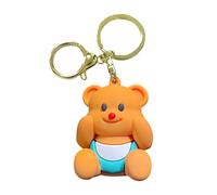 Porte-clés En Peluche Ours - Porte-clés En Peluche Ours Mignon De 2,56 Pouces | Voiture Öurs En Pelùche , Pendentif De Sac À Dos Pour Cadeaux De Fête, Filles Et Cadeau Anti-perte, Cadeau De Remise De