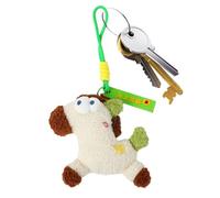 Porte-clés en peluche, pendentif en forme de cheval, figurine de 9,84 pouces avec fonction robuste, accessoire doux pour grands yeux, fourniture de fortune avec un design moderne, kit utilitaire pour
