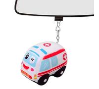 Porte-clés en peluche - Poupée camion de pompier en peluche pour poussette - Pendentif de sac pour sac à main - Sac à dos - Lit d'enfant - Sac à main pour fille - Préscolaire
