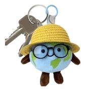 Porte-Clés En Peluche Pour Femmes | Charme De Sac Design Terre | Porte-Clés Sac À Dos Doux,Pour Fête Vacances Anniversaire Portefeuille À Main Voiture Hommes Femmes