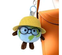 Porte-Clés En Peluche Pour Femmes - Décoration de Voiture au Design Terre Cartoon | Porte-clés Animaux en Peluche Mignons pour Sac | Pour Sac À Dos À Main Portefeuille Voiture Voyage