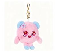 Porte-clés en peluche QD MRF Série Big Eye Mignonne Ours rose 11 cm