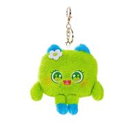 Porte-clés en peluche QD MRF Série Yeux Gros Mignons Chat Vert 11 cm