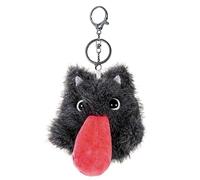 Porte-clés en peluche QD SD - Chat noir - 11 cm