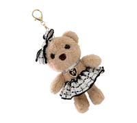 Porte-clés en peluche QD SD - Ours - Marron - 17 cm