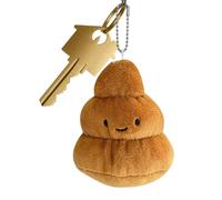 Porte-clés en peluche sac à dos - d'animaux en peluche en forme de caca,Pendentifs de sac de merde bizarres, porte-clés en peluche de cadeau d'anniversaire drôle de dessin animé pour,