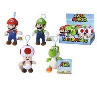 Simba Porte-clés en peluche Super Mario 12,5 cm – Luigi, Toad, Yoshi ou Peach