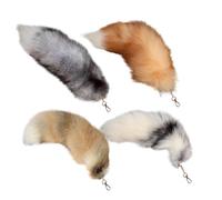 Porte-clés En Peluche t-herian Tail, Lot De 4 Porte-clés En Queue De Renard, Porte-clés En Queue De Renard t-herian, Pendentif En Queue De Renard Mignon, Porte-clés En Fourrure Moelleuse