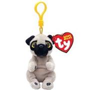 Porte-clés en peluche TY Beanie Bellies Clip Izzy Le Chien Multicolore G
