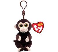Porte-clés en peluche TY Beanie Bellies Clip Matteo Le Singe Marron Marron G