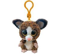 Ty Porte-clés en peluche Binky Le Galapagos – pelage tout doux, 7 cm, marron