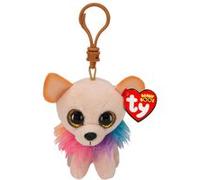 Porte-clés en peluche Ty Beanie Boo's Clip Chewey le chihuahua 7 cm G