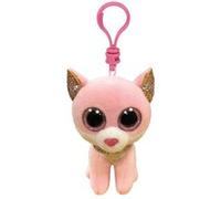 Ty – Porte-clés en peluche Beanie Boos Fiona – Chat – Multicolore
