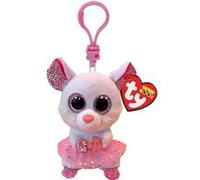 Peluche Ty Beanie Boos Clip Nina La souris - TY - Pour Enfant - Rose - Hauteur: 9 cm - Plush - Intérieur rose TU
