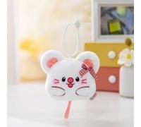 Porte-clés en peluche YS tête d'animal renard 12 cm