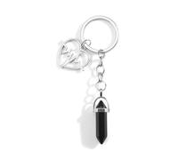 Porte-Clés En Pierre De Cristal, Porte-Clés Pour Femme Au Design Créatif, Avec Pendentif Cœur, Coffret Cadeau élégant, Petite Amie, SœU.S, Cadeau D'anniversaire Pour Femme (Un paquet)