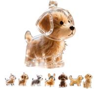 Porte-clés en Poils De Chien, Bouteille De Rangement pour Poils De Chien, Porte-clés en Poils De Chien, Souvenir en Fourrure d'animal, Capsule Mémoire Portable pour Animaux De Compagnie