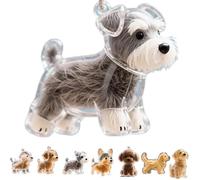 Porte-clés en Poils De Chien, Bouteille De Rangement pour Poils De Chien, Porte-clés en Poils De Chien, Souvenir en Fourrure d'animal, Capsule Mémoire Portable pour Animaux De Compagnie