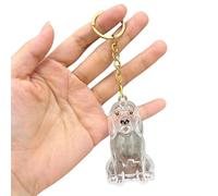 Porte-clés en poils de chien, breloque collecteur de poils de chien, pendentif de collection d'animaux de compagnie, souvenir de fourrure pour les amoureux des animaux, 2, taille unique