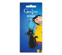 Porte-clés en PVC Coraline (le chat) sous licence officielle