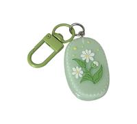 Porte-clés en résine de forme ovale, accessoire de mode pour un usage quotidien, tenue de voyage, souvenir d ' amitié de couple assorti, breloque de à la mode