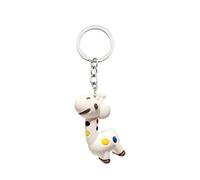 Porte-clés en résine en forme de girafe pour femmes, filles, adolescentes, cadeau pour sac à main, clé de voiture, accessoires, Argenté.