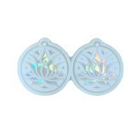 Porte-clés en résine époxy en forme de lotus pour un rangement facile