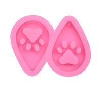 Porte-clés en résine époxy en forme de patte de chien - Pour boucles d'oreilles - Pendentif - Moule en silicone - DIY - Artisanat de bijoux - Moules en résine et silicone