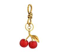 Porte-clés en résine pour clés de voiture et sacs, élégant en forme de fruit, ajoute du plaisir à vos clés et sacs, Plaqué or antique, Apple pendant