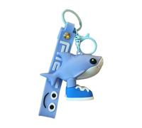 Porte-clés en Silicone de la Série Italian Brainrot, Figurines TungTungTungSahur, Tralalero Tralala, Shimpanzinni Bananini, Porte-clés Animaux Drôle, Pendentif pour Sac à Dos, Cadeau (C)
