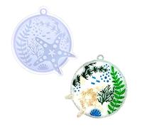 Porte-clés en silicone époxy en forme d'animal marin, ornements, pendentifs, loisirs créatifs, pour la Saint-Valentin, cadeaux d'amour, moules pour moulage de résine