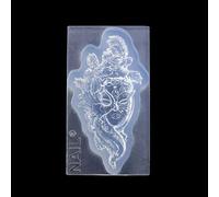 Porte-clés en silicone fait à la main pour la fabrication de bijoux Motif danseuse dans un porte-clés