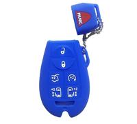 Porte-clés en Silicone Housse pour Chrysler pour Grand pour Voyager 300 C Coque De e Voiture Coques clé Voiture(E Blue)