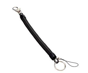 Porte-clés En Spirale Extensible, Porte-clé À Ressort Toux-porte-clés De La Colonne Spirale Rétractable Tour De Cordon D'étirement Anti-perdue Anti-attaque De Sécurité En Métal Fermoir De Homard Pour