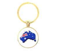 Porte-clés en verre - Australie, golden/e