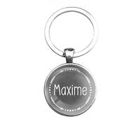 Porte-clés en verre - Maxime, silverl