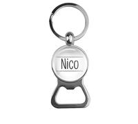 Porte-clés en verre - Nico, Ouvre-bière