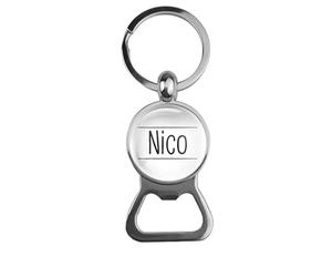 Porte-clés en verre - Nico, Ouvre-bière