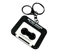 Porte-clés enregistreur à bande jouable - Pendentif de sac à main portable, cadeau de collectionneur pour amateurs de musique, breloques de voyage pour , adolescents, adultes, étudiants