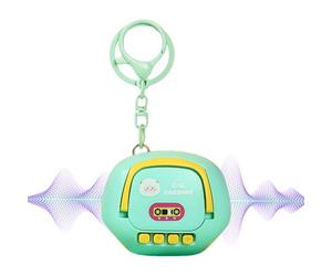 Porte-clés Enregistreur Vocal | Jouet d'enregistrement Portable de Conception de Dessin Animé,Enregistreur Vocal Caché - Pour Dictées Notes Écouter Appel Téléphone Voiture