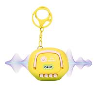 Porte-clés enregistreur vocal - Mini porte-clés audio de dessin animé, enregistreur secret, espion portable, appareil d'enregistrement pour réunions, conférences, notes universitaires, prise de dictée