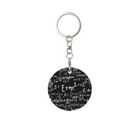 Porte-Clés Équations mathématiques, Chaîne De Clés Métal Porte Clef Keychain pour Femme Hommes