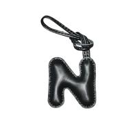 Porte-clés esthétique en forme de lettres de l'alphabet pour femme, sac à main, sac à main, sac à dos, accessoires de Saint-Valentin, pendentif de sac à main, N