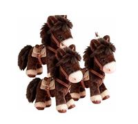 Porte-clés et breloque de sac Poney en peluche 2026, Porte-clés et breloque de sac Année du Cheval 2026, Accessoires de décoration pour sac à dos en forme de Cheval, Cadeau de Saint-Valentin (3 PCS)