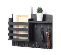 Porte-Clés et Courrier pour Organisateur de Courrier Mural Support Mural avec Crochets Porte-Clés à Installation Facile pour Entrée et Décoration IntérieureB Facile à Utiliser