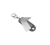 Porte-clés étiquette CombiCraft 60 x 20 mm gris. Possibilité d’écrire avec un stylo à bille, un crayon à papier ou avec un marqueur indélébile. Emballage de 100 pièces.