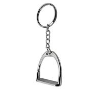 Porte-clés Étrier Porte-clés Métal Alliage de Zinc Ornement Équestre Accessoire Sac à Main Convient pour Cadeau Ornement Sac Vie Quotidienne, Argent, 8cm